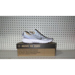Nike Free RN 5.0 Next Nature Womens Athletic Running Shoes Size 8 Silver White